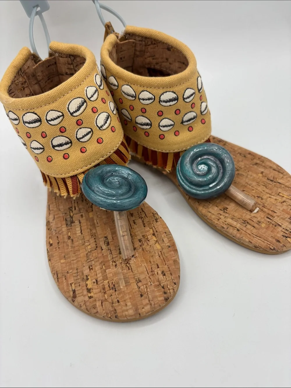 Disney Girl’s Moana Collections Seashell Print Sandals Size 7/8